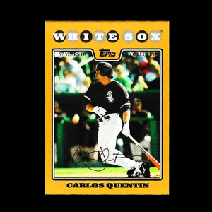 2008 Topps #384 Carlos Quetin - Gold Parallel (#1252/2008) - Chicago White Sox - Foto 1 di 2