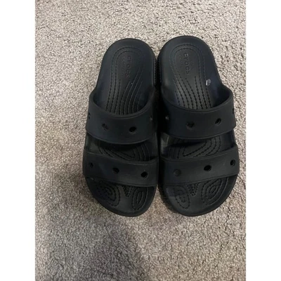 Sandalias Crocs Kadee II Chanclas Niños Talla 1 Negras Sin Cordones Cómodas Foto 1 de 2