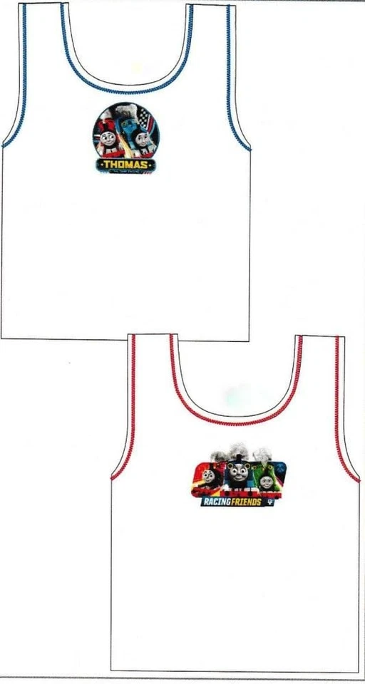 THOMAS AND FRIENDS Kids Thomas The Tanks Engine And Friends Vests/Underwear 2 Pack Tops