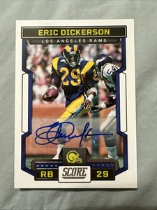 Eric Dickerson Auto 2023 Score NFL Los Angeles Rams Autorgaph SP HOF SMU - Picture 1 of 11