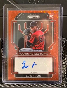 Luis Frias 2022 Prizm Rookie Auto Red Donut Circles #14/35 - Diamondbacks - Imagen 1 de 2