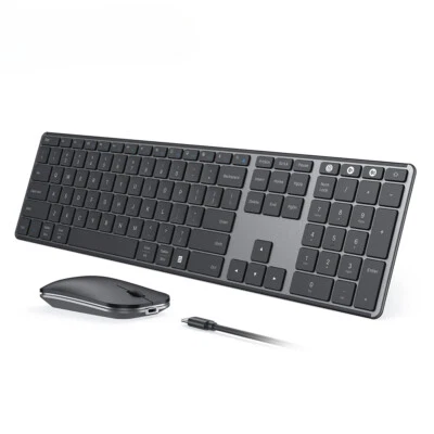 Wireless Bluetooth Keyboard and Mouse Combo Multi-Device Rechargeable Keyboards - Image 1 of 4