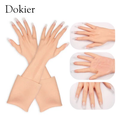 Dokier Realistic Female Silicone Gloves With Skin Texture For Crossdresser  - Image 1 of 4