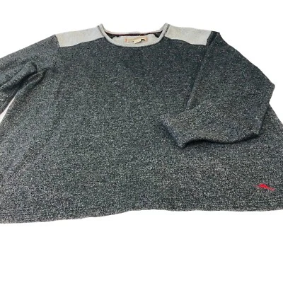 Tommy Bahama 棉混纺男式尺寸 XXL EEG 2 色灰色圆领长袖 — 第 1/4 张图片