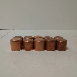 3/4" Copper End Cap "NOS" (10) Pc. Lot - Picture 1 of 4