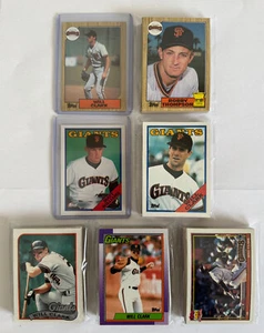 San Francisco Giants 1987-91 Topps Team Set Lot (5 sets w/Clark, Williams RCs) - Picture 1 of 5