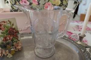 Antique 1875 Water PITCHER & CUP! Richards & Hartley Glass! EAPG Cupid & Venus! - Picture 1 of 17