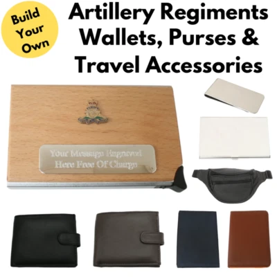 Artillery Regiments Wallets Card Holders & Custom Leather Travel Goods - Image 1 of 3