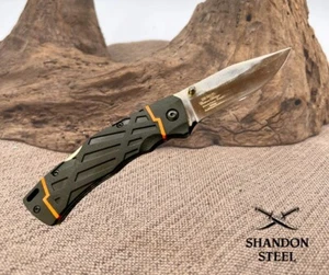 Elk Ridge Evolution Pro Flipper Pocket Knife Folder 923PL New with Sheath - Picture 1 of 6