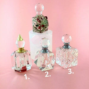 CLEAR SILICONE MOLDS, (MD037), MINI BOTTLES, PURSE ACCESSORY, HOME DECOR - Picture 1 of 5