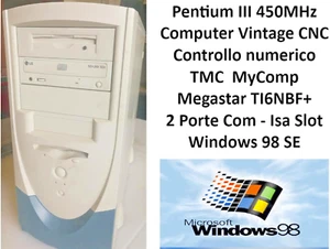 Pc Vintage Pentium 3 450MHz Isa Slot VIA Apollo Pro COM TMC MyComp TI6NBF+ W98 - Afbeelding 1 van 11