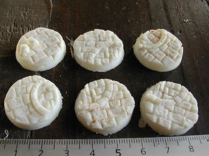 6x SOCLES/BASES ROND/ROUND 25MM CRYPTE/RUINED TEMPLE (W40K... etc) #287 - Imagen 1 de 1