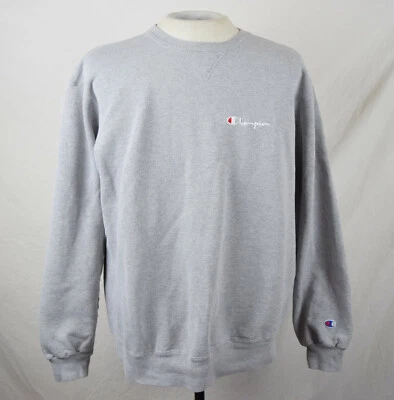 Sudadera Vintage Años 90 CAMPEÓN Cuello Redondo XXL Gris De Colección Hecha en EE. UU. Foto 1 de 4