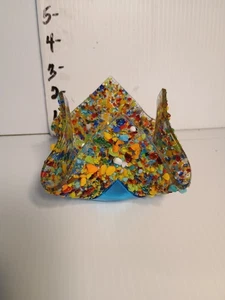 Plato de vidrio artístico hecho a mano Glassworks Northwest  - Imagen 1 de 10