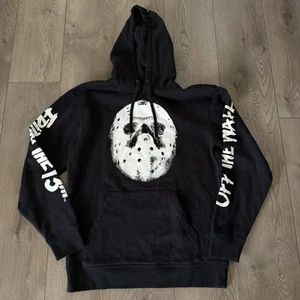 VANS Off The Wall Friday The 13th Jason Black Sweatshirt Hoodie Pullover Medium - Picture 1 of 10