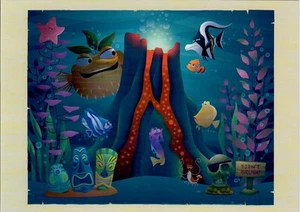 Disney WonderGround 2025 TANK GANG Jerrod Maruyama 5 X 7 Postcard Finding Nemo - Picture 1 of 1