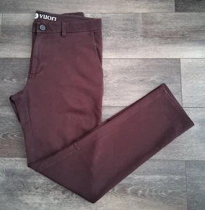 Vuori Everything Chino Pants Slim Straight Soft Stretch Brown Mens Size 32x30 - Picture 1 of 14