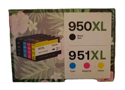 Combo de cartuchos de tinta 950XL 951XL compatibles para impresoras HP Foto 1 de 2