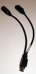TBD CAB001473-02 PS/2 Splitter Y Adapter Cable - 2 Devices to One Port - Picture 1 of 6