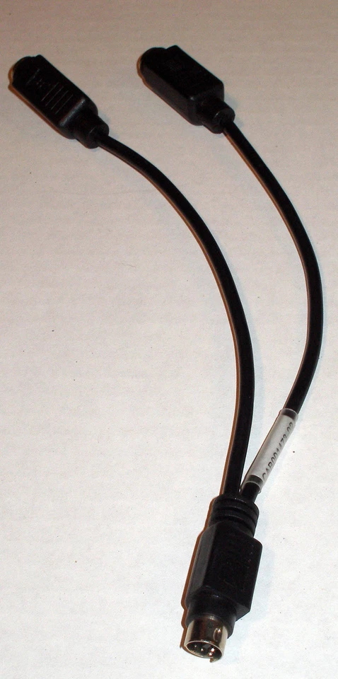 TBD CAB001473-02 PS/2 Splitter Y Adapter Cable - 2 Devices to One Port - Image 1 of 4