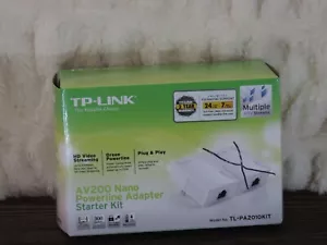 TP-LINK TL-PA2010KIT AV200 Nano Powerline Adapter Starter Kit 200Mbps Ethernet - Picture 1 of 10
