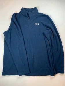 Mountain Hardwear Pullover Herren XL Microchill 2.0 Fleece 1/2 Zip Jacke blau - Bild 1 von 7