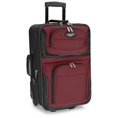 Travel Select Amsterdam Softside Expandable Rolling 21" Carry-on Luggage, Red - Image 1 of 4