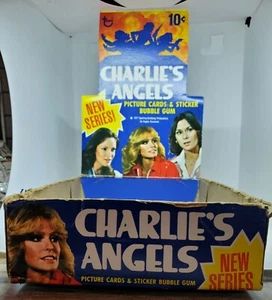 1977 Charlie's Angels Series 2 Trading Cards Empty Wax Pack Display Box No Cards - Picture 1 of 8