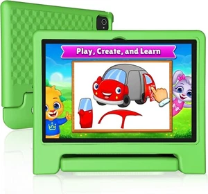 JREN Kids Tablet - 10 Inch Screen - 64Gb - Wi-Fi - Parent Control - Green - NIB - Picture 1 of 8