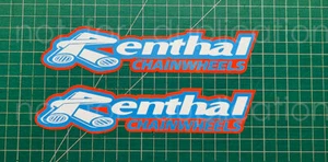 2 calcomanías Renthal Shroud basculante para bicicleta camión MX pegatinas gráficas DRZ KTM - Imagen 1 de 1