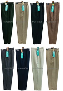 Damen Smart Sommer Herringbon halb elastische Taille Anziehhose Made in Großbritannien  - Bild 1 von 8