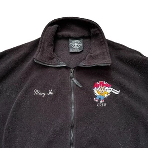 Vintage 90s Arthur PBS Crew Full Zip Fleece XL Cartoon Jacket Animation - Picture 1 of 10