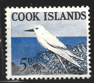 Cook Islands, Scott #151, 5p Fairy Tern, MH - Picture 1 of 1