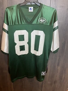 Vintage Starter NFL New York Jets Wayne Chrebet #80 Jersey Adult Size 52 Green - Picture 1 of 9