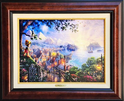 Thomas Kinkade Pinocho 12 x 16 lona clásica Foto 1 de 4