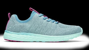 Shoes For Crews EVERLIGHT Women's Shoe, Easy Clean Sole, Gray/Blue/Coral 22253 - Picture 1 of 14