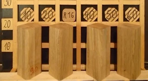 K90Tischbeine Eichen Leimholz Kantholz abgerundet Massiv 80 x80 mm Länge: 20cm - Bild 1 von 2