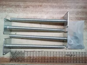 Scaffolding Leveling Jack 18" Steel Plate Base w/ Adjustable Screw, Pack of 4 - Picture 1 of 5