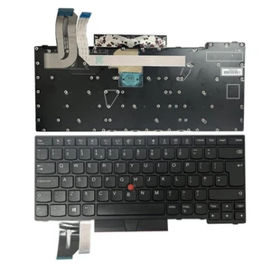 Teclado Reino Unido para Lenovo Yoga T490 E490 T495 L390 L390 Yoga L490 P43s 01YP388 - Imagen 1 de 7