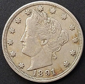 1891 Liberty Head Nickel! - Picture 1 of 4