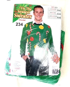 Forum Novelties Ugly Sweater Mens XLarge Holiday Christmas ‘Tis The Season - Picture 1 of 8