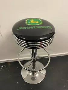 JOHN DEERE TRACTOR RARE PREMIUM BAR STOOL ADJUSTABLE HEIGHT - Bild 1 von 11