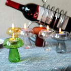 Creative Mushroom Shape Candle Holder Glass Candlestick Simple Candlestick