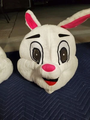 Easter Party Rabbit Costume Bunny Mascot Costume Adult Size Fancy Dress - Image 1 of 4