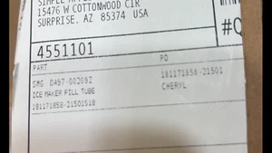 DA97-00209Z NEU OEM Original Samsung Kühlschrank Eismaschine Füllrohr und Heizung - Bild 1 von 3