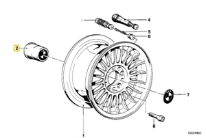 Wheel hub cap for BMW E-12 E-23 E-24 E-28 2002 - Picture 1 of 1