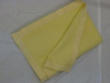 Beacon Vintage NOS Acrylic Baby Blanket Yellow Nylon Trim Boy Girl 50X40 USA