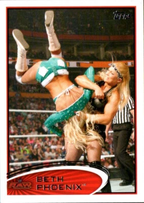 2012 Topps WWE Wrestling Card #3 Beth Phoenix - Image 1 of 2