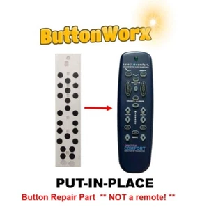 BUTTON REPAIR MEMBRANE FOR SELECT COMFORT ADJUSTABLE BED REMOTE KSMBR20543T - Picture 1 of 7