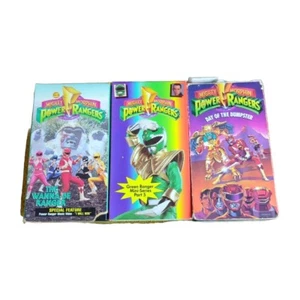 Lot 3: Mighty Morphin Power Rangers Green Ranger, Dumpster, WannabeVHS Tape 1994 - Picture 1 of 7